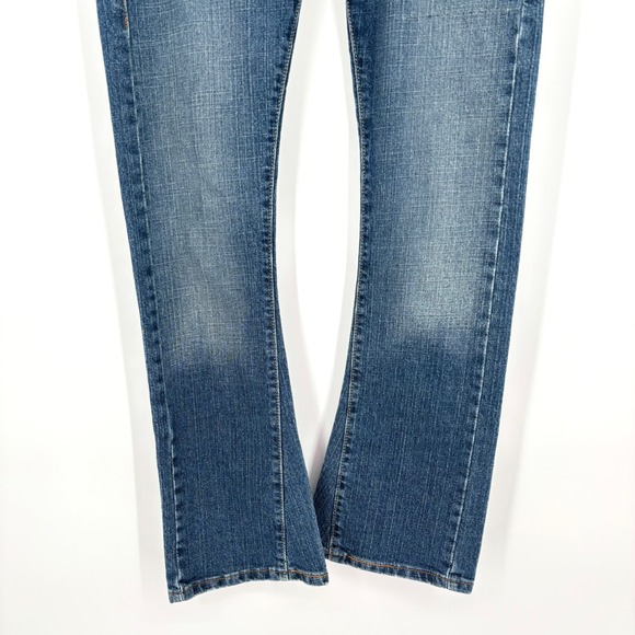 Vintage 00s Levi's 504 Slouch Flare Jeans Sz 5 Y2K Low Rise Stretch Embellished - Picture 7 of 14